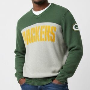 ‘47 Brand - Green Bay Packers Green and Gray Sweater - Large